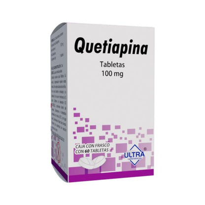 Quetiapina 100 mg Caja con 60 Tabletas