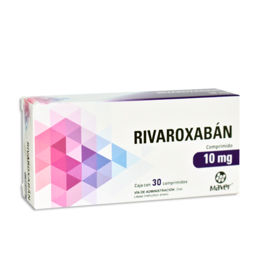 Rivaroxabán 10 Mg Caja con 30 Comprimidos