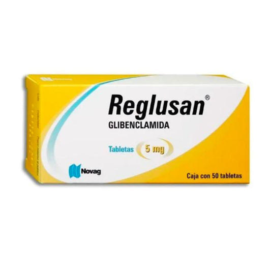 Reclusan (Glibenclamida) 5 mg Caja con 50 Tabletas