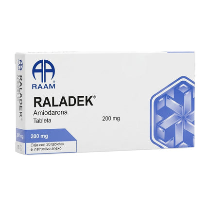 Raladek (Amiodarona) 200 mg Caja con 20 Tabletas