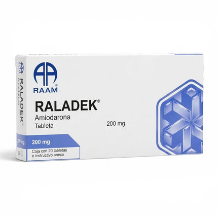 Raladek (Amiodarona) 200 mg Caja con 20 Tabletas