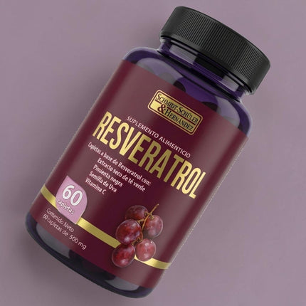 Resveratrol 500 mg Frasco con 60 Cápsulas