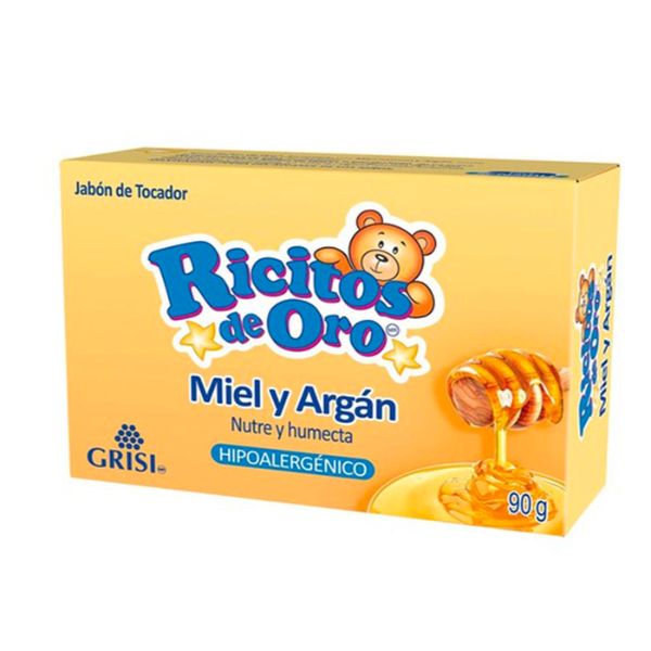 Jabon Ricitos de Oro Miel y Argan 90 g