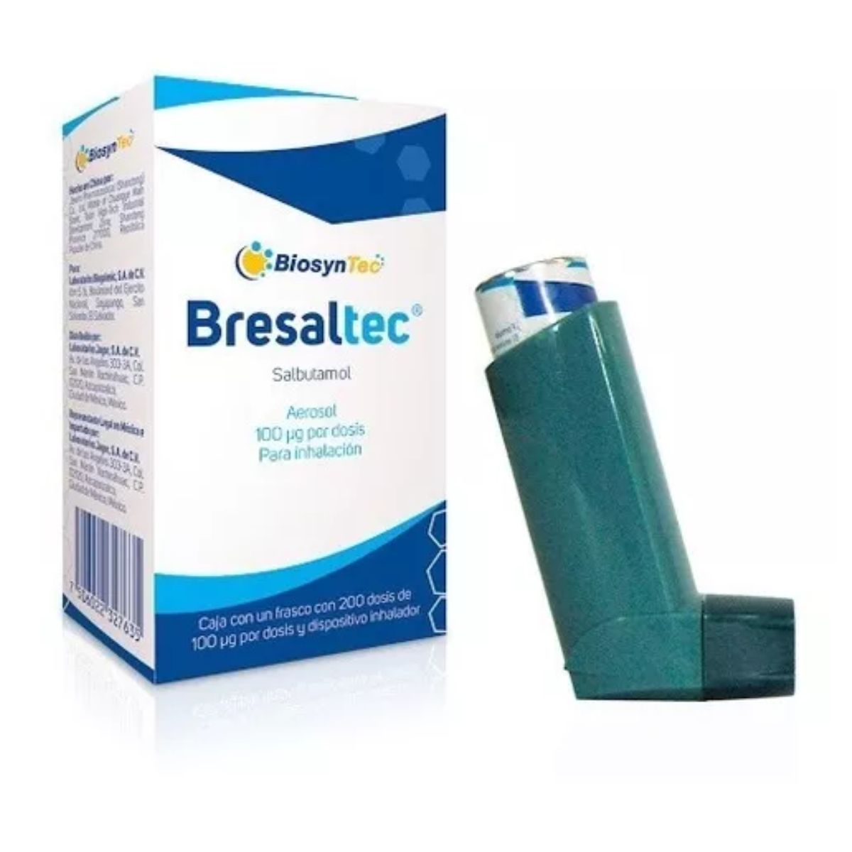 Bresaltec (Salbutamol) Aerosol 100 mcg por Dosis Frasco con 200 Dosis