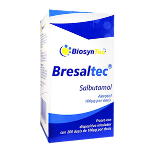 Bresaltec (Salbutamol) Aerosol 100 mcg por Dosis Frasco con 200 Dosis