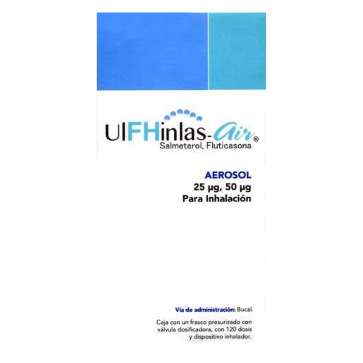 Ulfhinlas Air Salmeterol Fluticasona 25/ 50 mcg 120 Dosis