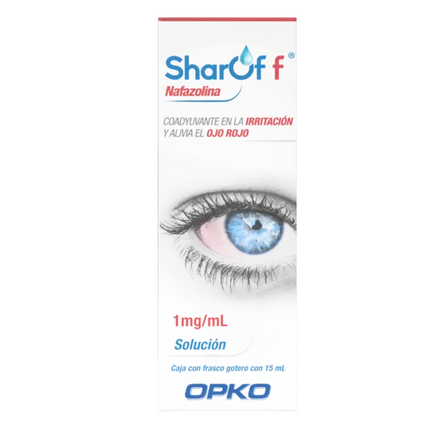 Sharof F (Nafazolina) 1 mg Solución Oftálmica con 15 mL