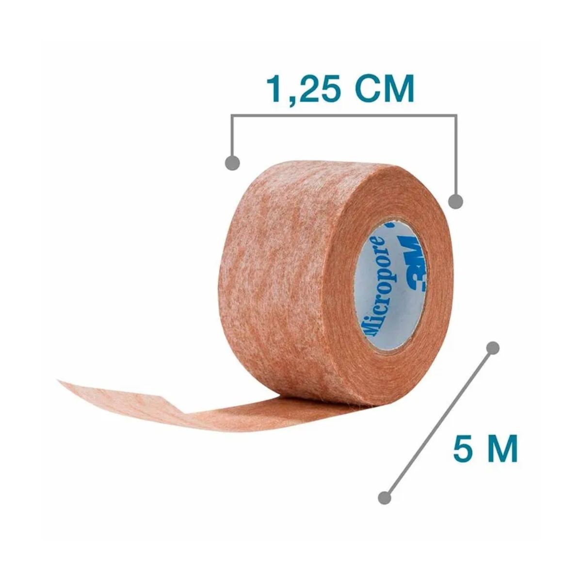 Cinta Nextcare Micropore Piel 1.25 cm x 5 m