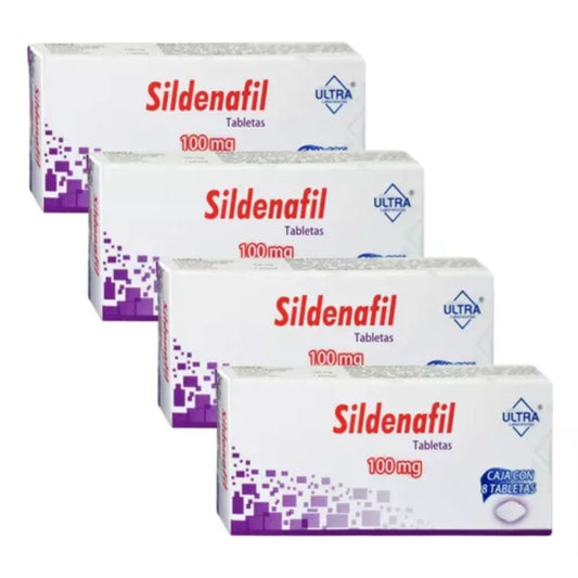 Sildenafil 100 Mg Ultra 32 Tabletas Pack Genérico De Viagra