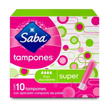 Tampones V-Compact Super Caja con 10 Tampones con Aplicador