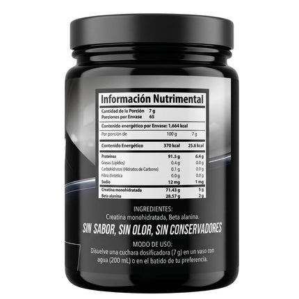 Creatina Pura Beta Alanine En Polvo Frasco con 455 G