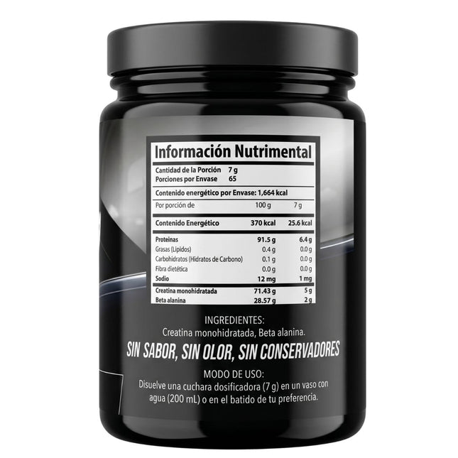 Creatina Pura Beta Alanine En Polvo Frasco con 455 G