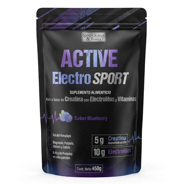 Active Electro Sport Creatina En Polvo con Electrolitos Bolsa con 450 G