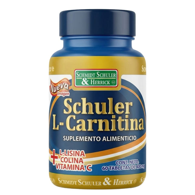 L-Carnitina L-Lisina Vitamina C  400 mg Frasco con 60 Tabletas