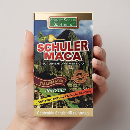 Maca 500 mg Caja con Frasco con 60 Cápsulas