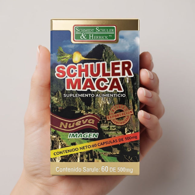 Maca 500 mg Caja con Frasco con 60 Cápsulas | Schuler