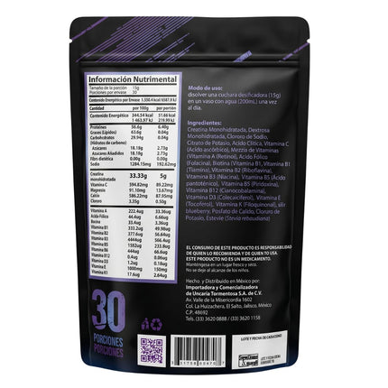 Active Electro Sport Creatina En Polvo con Electrolitos Bolsa con 450 G