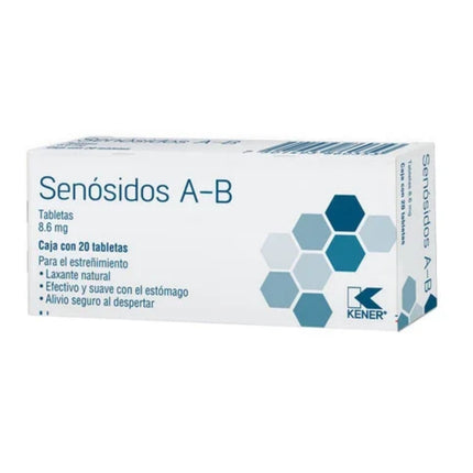 Senosidos A B 8.6 mg Caja con 20 Tabletas