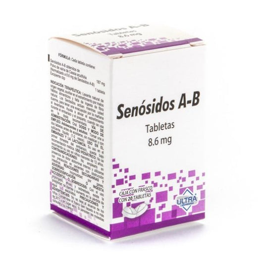 Senosidos A-B 8.6 mg Caja Con 20 Tabletas