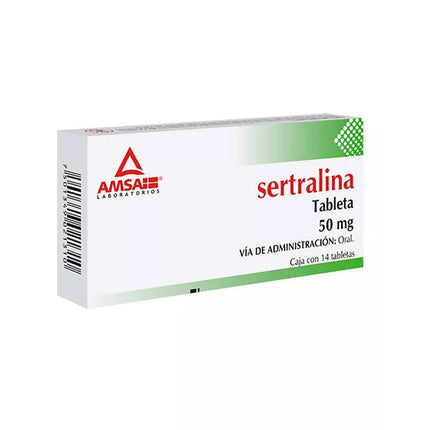 Sertralina 50 mg Caja con 14 Tabletas