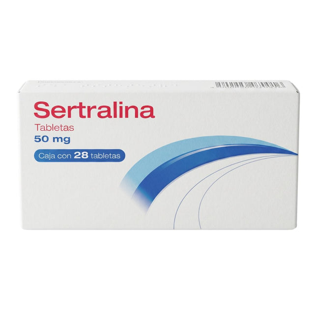 Sertralina 50 mg Caja con 28 Tabletas