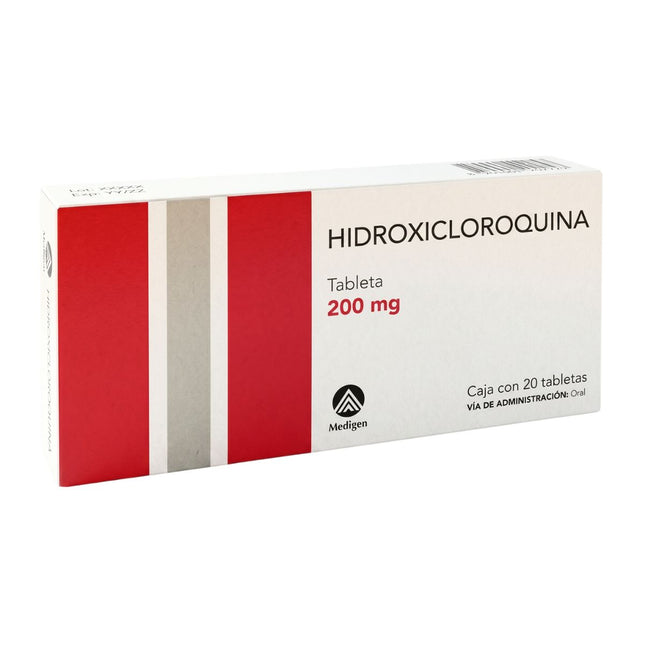 Hidroxicloroquina 200 mg Caja con 20 Tabletas