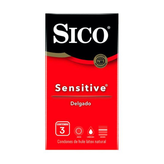 Sico Sensitive Caja con 3 Preservativos Masculinos