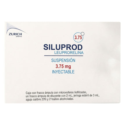 Siluprod (Leuprorelina) 3.75 mg Suspensión Inyectable Caja con Frasco Ámpula