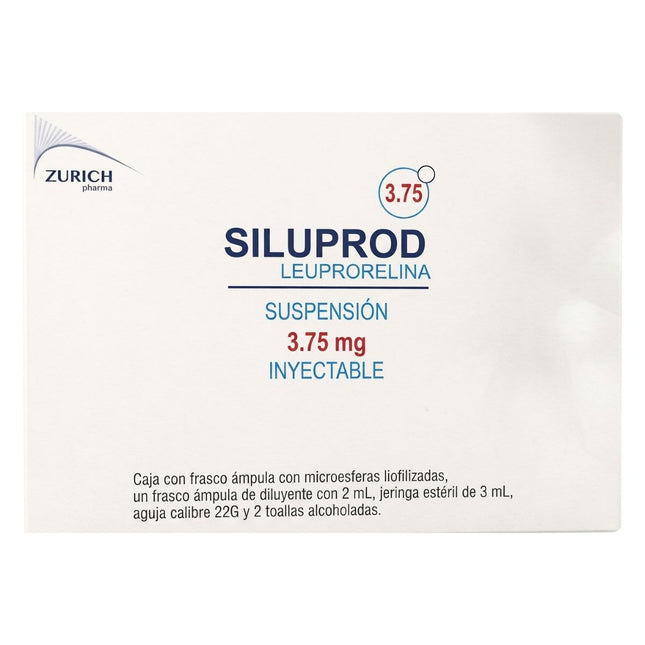 Siluprod (Leuprorelina) 3.75 mg Suspensión Inyectable Caja con Frasco Ámpula