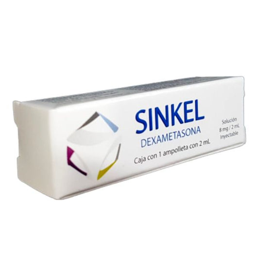 Sinkel (Dexametasona) 8 mg/ 2 ml Caja con 1 Ampolleta Inyectable