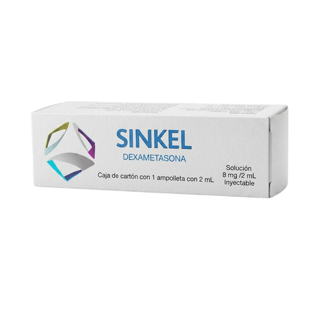 Sinkel (Dexametasona) 8 mg/ 2 ml Caja con 1 Ampolleta Inyectable