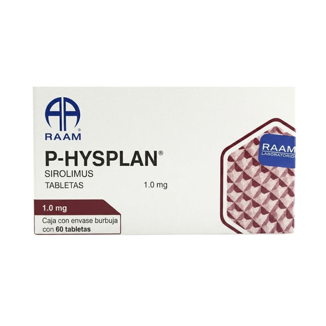 P-HYSPLAN (Sirolimus) 1 mg Caja con 60 Tabletas