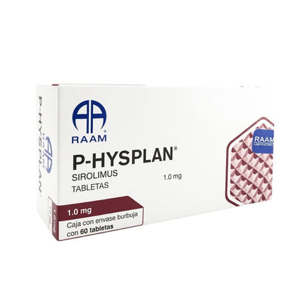 P-HYSPLAN (Sirolimus) 1 mg Caja con 60 Tabletas