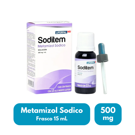 Soditem (Metamizol Sódico) 500 mg/100 ml Solución Oral | Liferpal MD