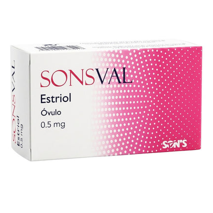Sonsval (Estriol) 0.5 mg Caja con 15 Óvulos