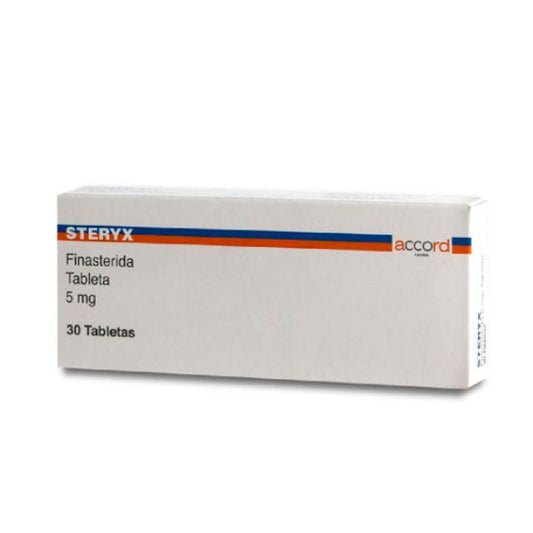 Steryx (Finasterida) 5 mg Caja con 30 Tabletas