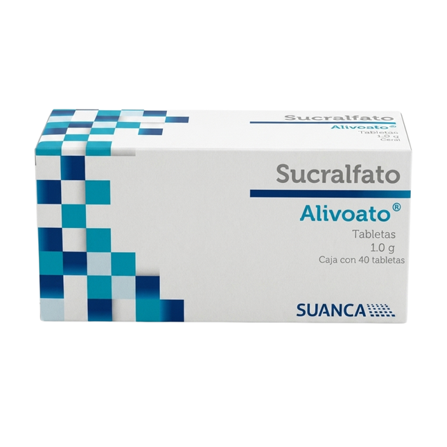Alivoato (Sucralfato) 1g con 40 Tabletas