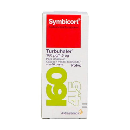 Symbicort (Budesonida/Formoterol) 160 μg/ 4.5μg para Ínhalación 60 Dosis.