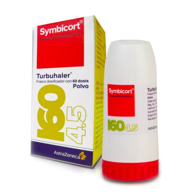 Symbicort (Budesonida/Formoterol) 160 μg/ 4.5μg para Ínhalación 60 Dosis.