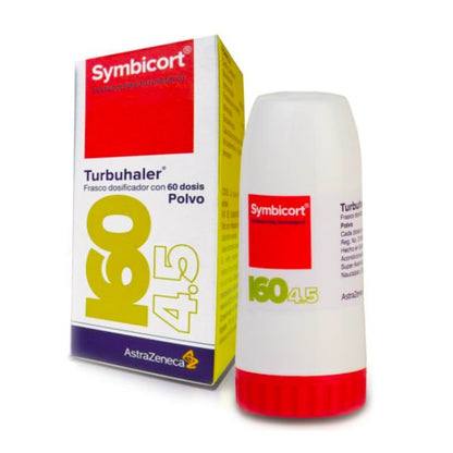 Symbicort (Budesonida/Formoterol) 160 μg/ 4.5μg para Ínhalación 60 Dosis.