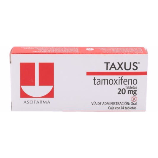 Taxus (Tamoxifeno) 20 mg Caja con 30 Tabletas