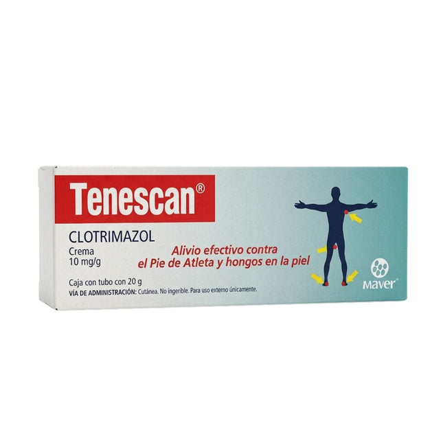 Tenescan (Clotrimazol) 1 g Caja con Tubo con 30 Gramos Crema