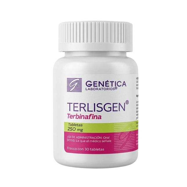 TerliSgen (Terbinafina) 250 mg Frasco con 30 Tabletas