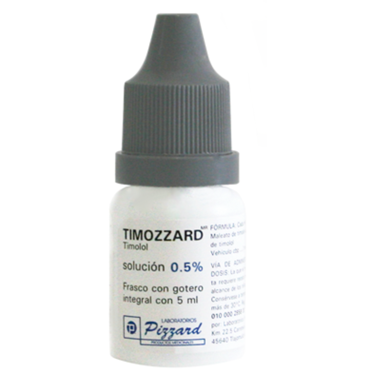 Timozzard Timolol 0.5% Solución Oftálmica Frasco con 5 mL