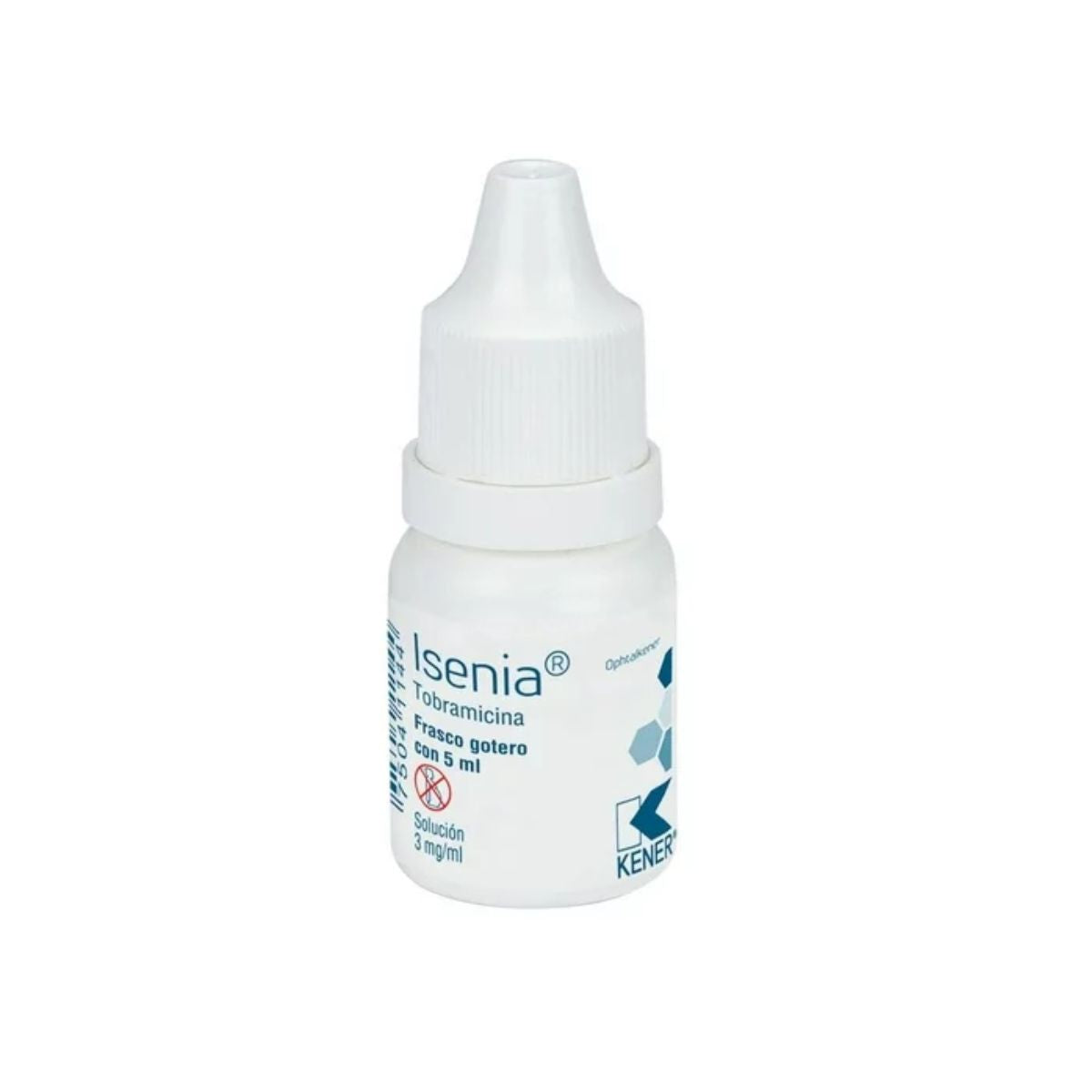 Isenia (Tobramicina) 0.3% Solucion Oftalmica Frasco Gotero con 5 ml