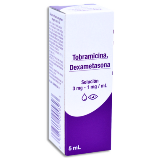 Tobramicina Dexametasona Gotas Oftálmicas Frasco 5 mL