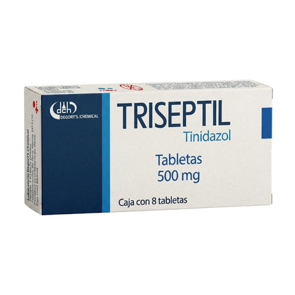 Triseptil (Tinidazol) 500 mg Caja con 8 Tabletas