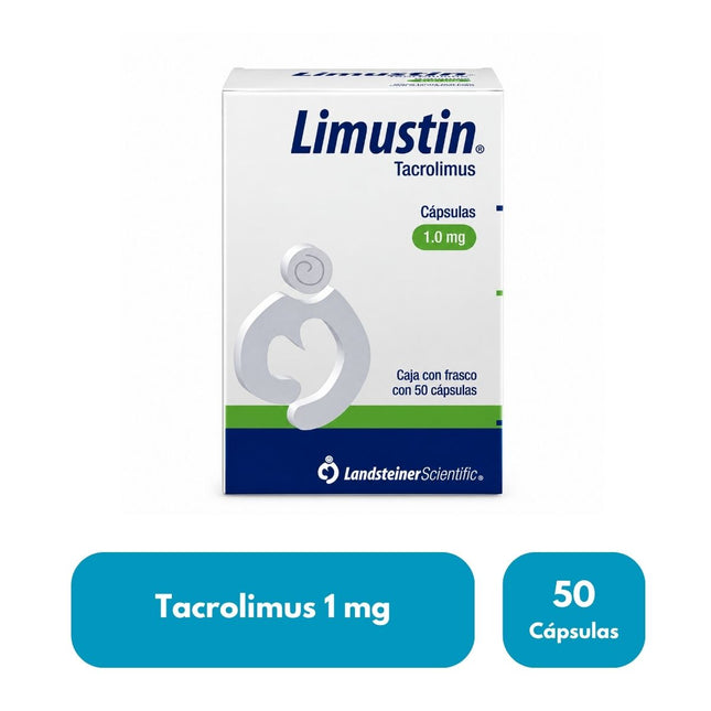 Limustin (Tacrolimus) 1.0 mg Caja con 50 Cápsulas | Landsteiner Scientific