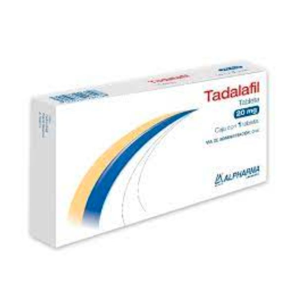 Tadalafil 20 mg Caja con 1 Tableta