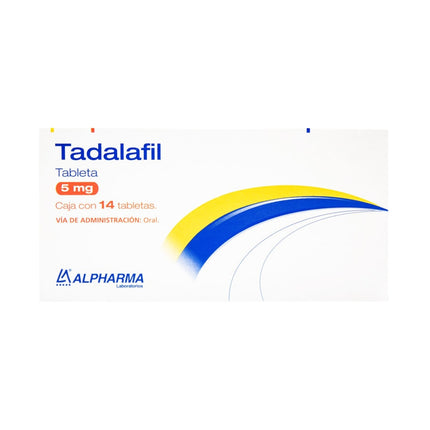 Tadalafil 5 mg Caja con 14 Tabletas